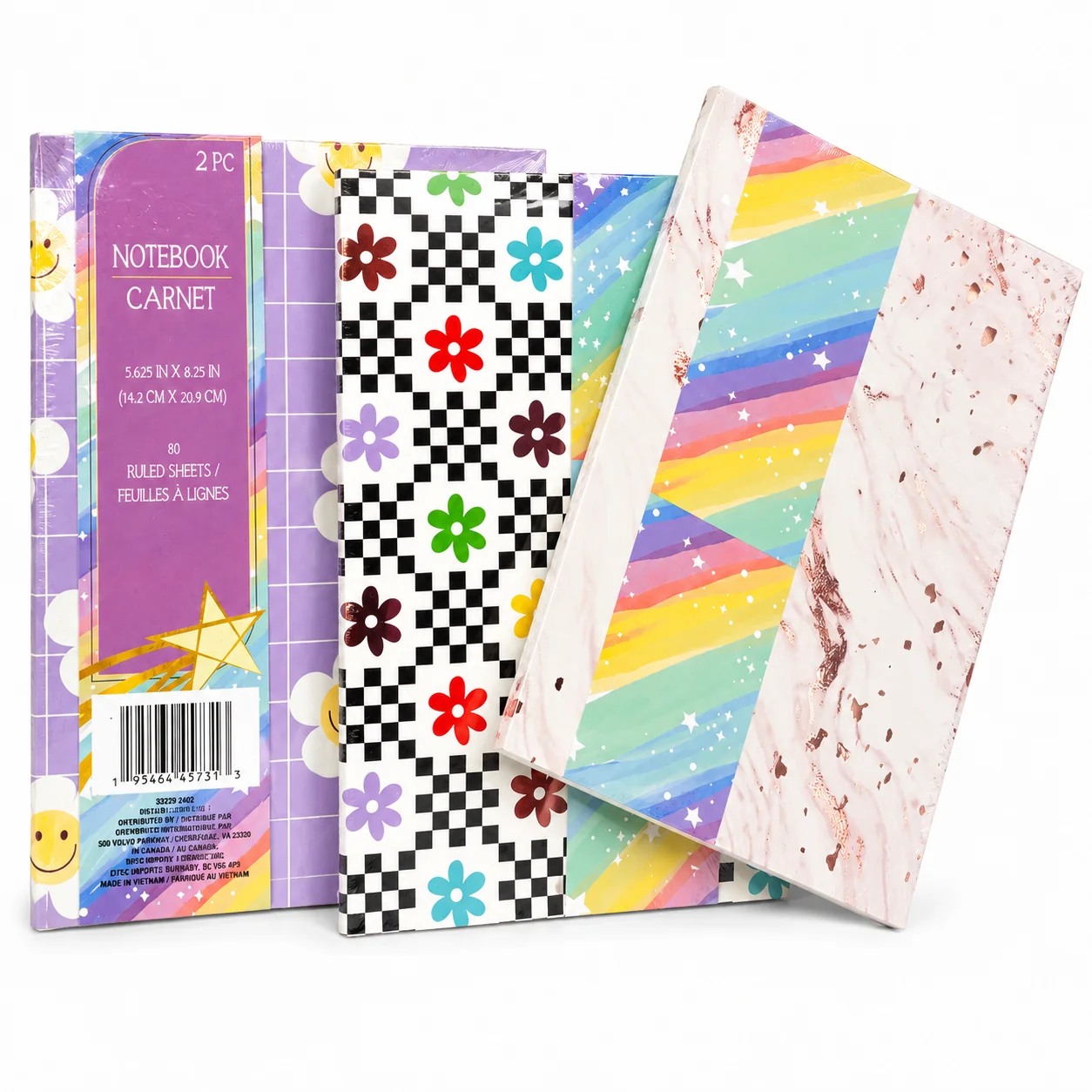 Juego de libretas con diseños