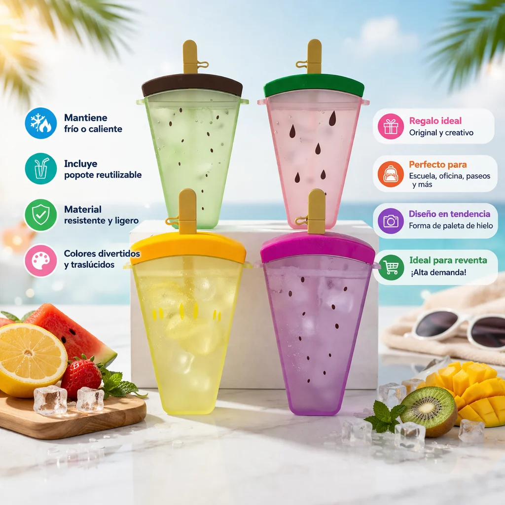 Bote de agua con forma de sandía
