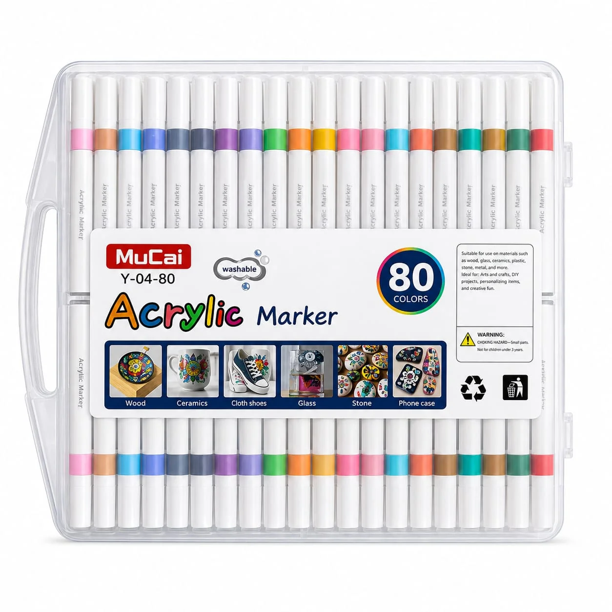 Acrylic mucai 80pcs