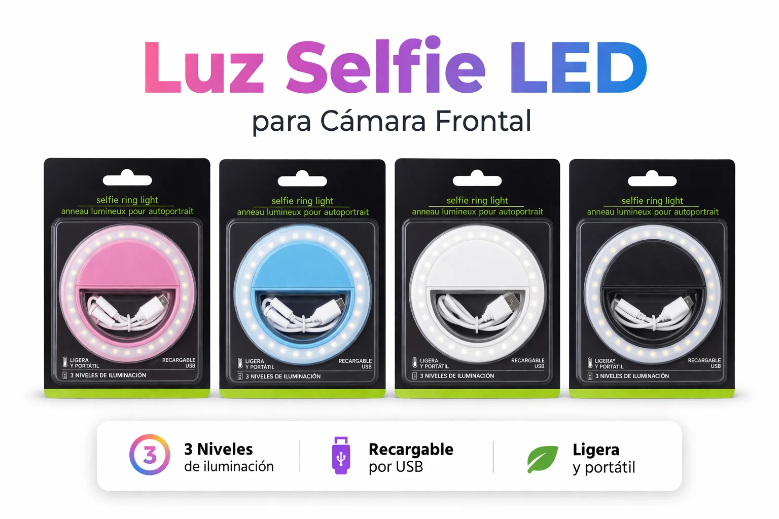 Aro luz Led para Celular