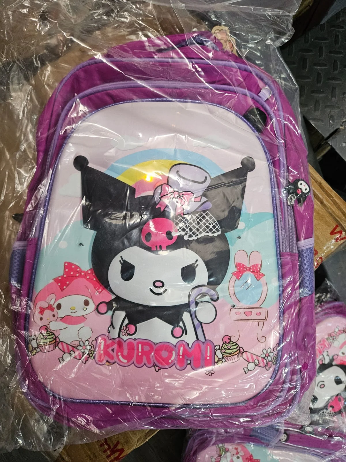 Mochila Trio Personaje Con Carrito