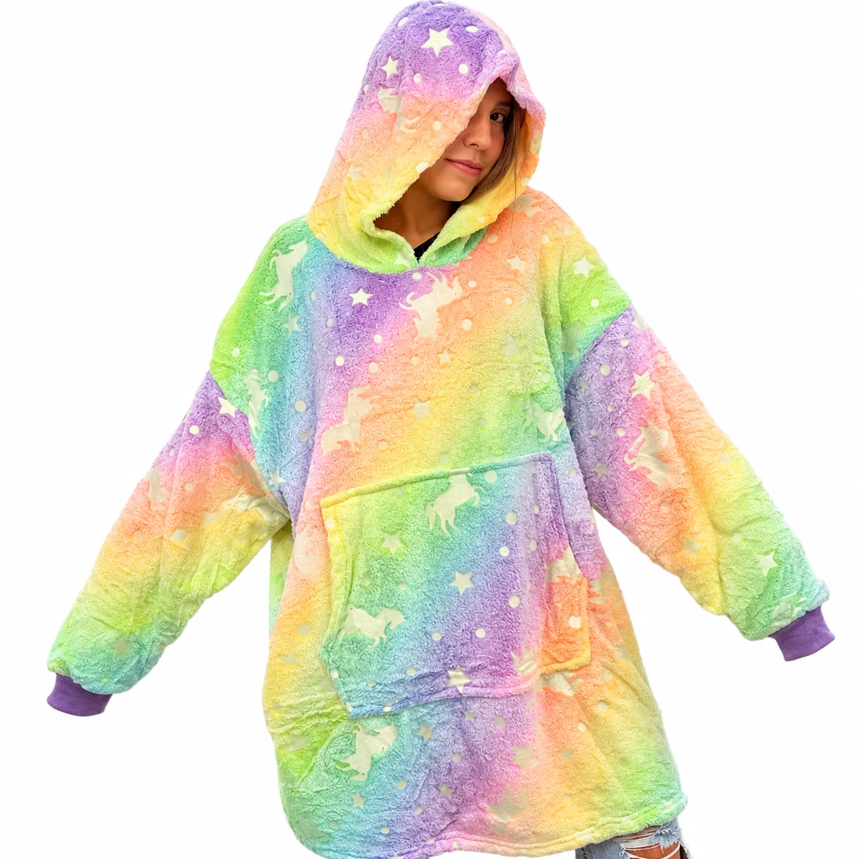 Hoodie Fosfo que brilla
