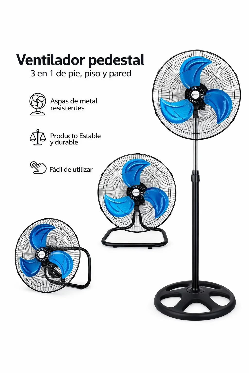 Ventilador w18 WEIMING 3 en 1 - CAJA con 4 PCS