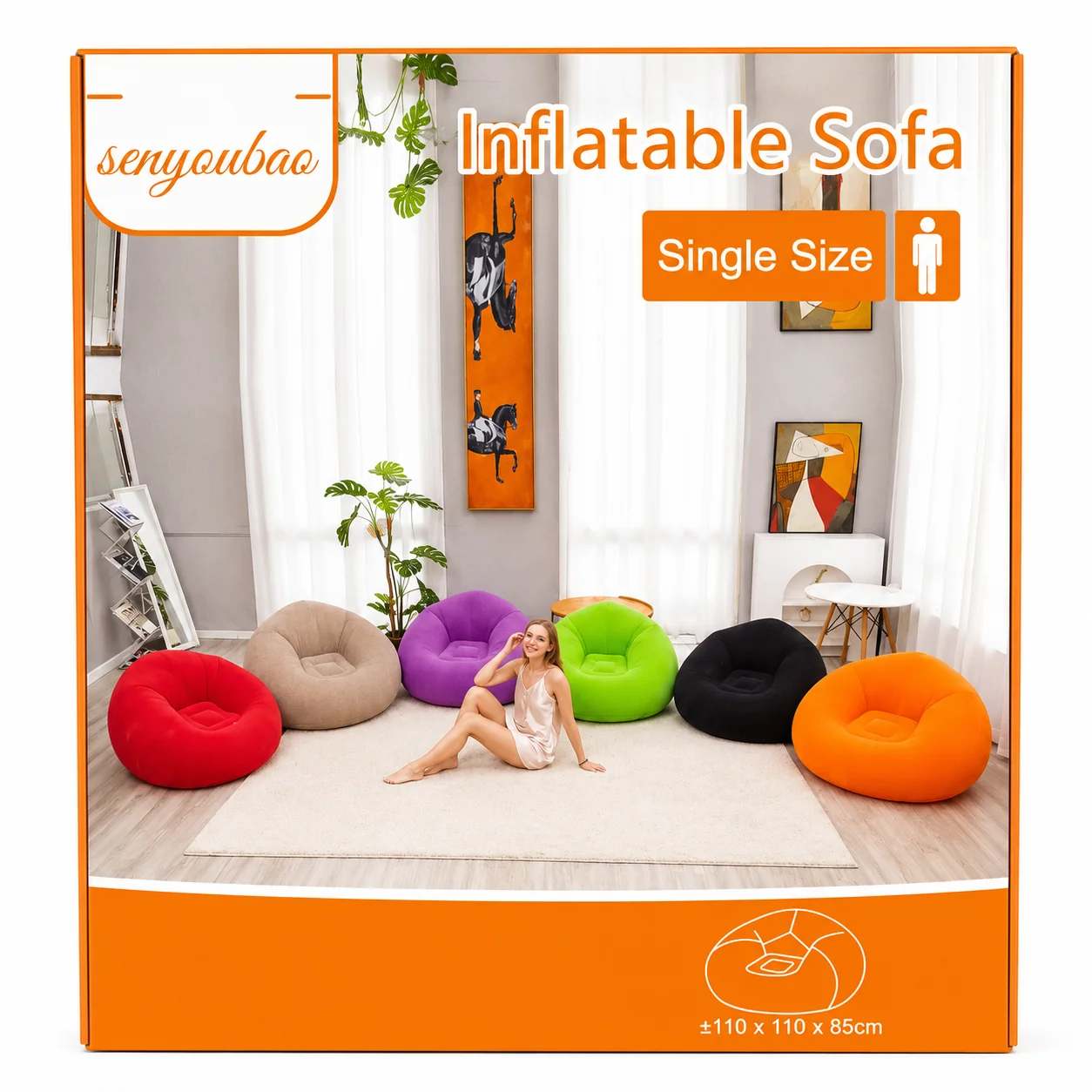 SILLON INFLABLE PUFF