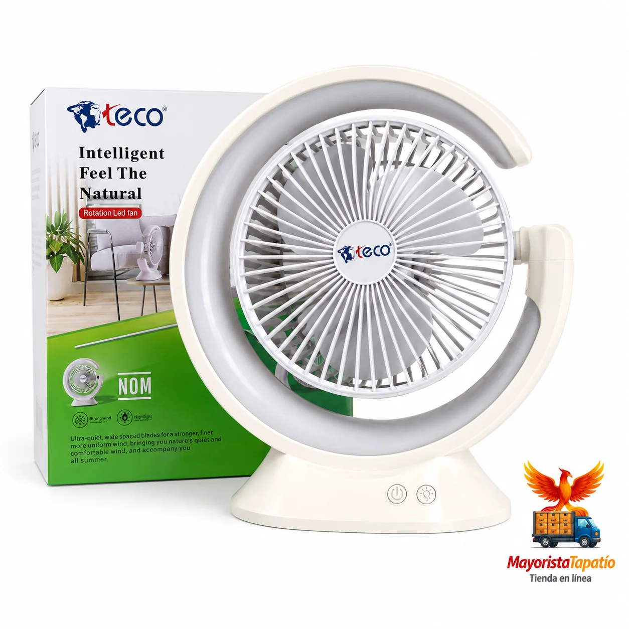 Lámpara ventilador de buró