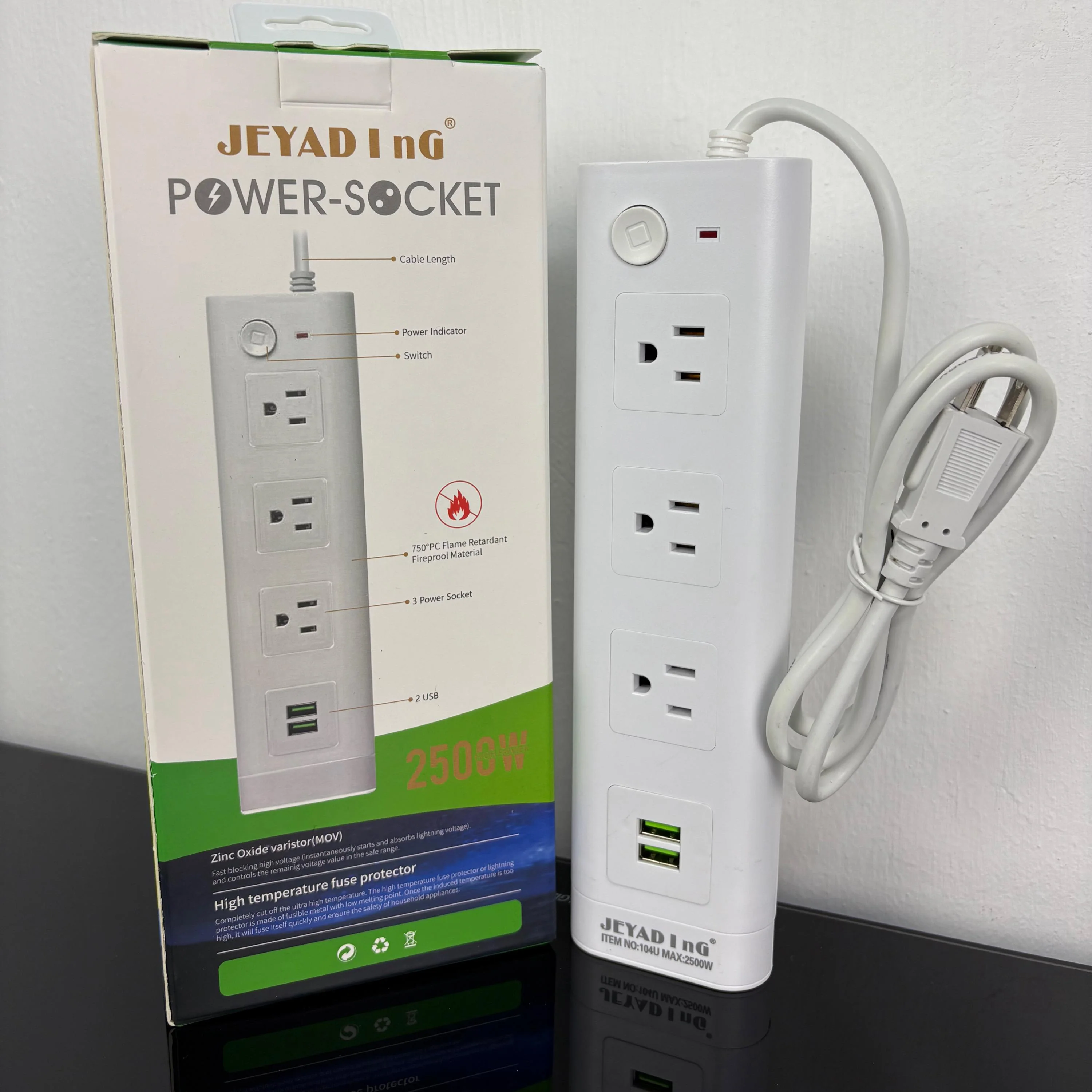 Multicontacto 3 Sockets y USB