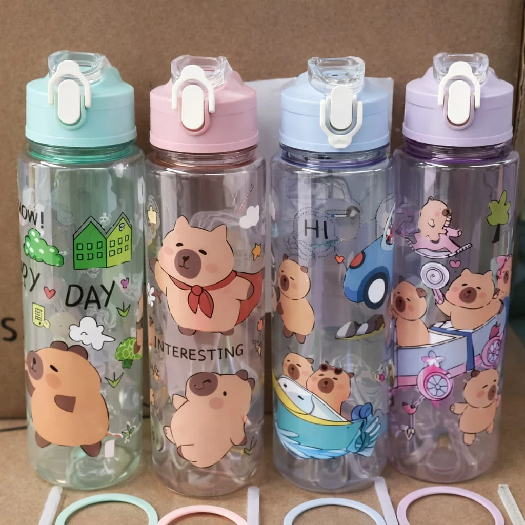 CAJA BOTE DE AGUA CAPIBARA 800ML (100PZS) A/CDMX