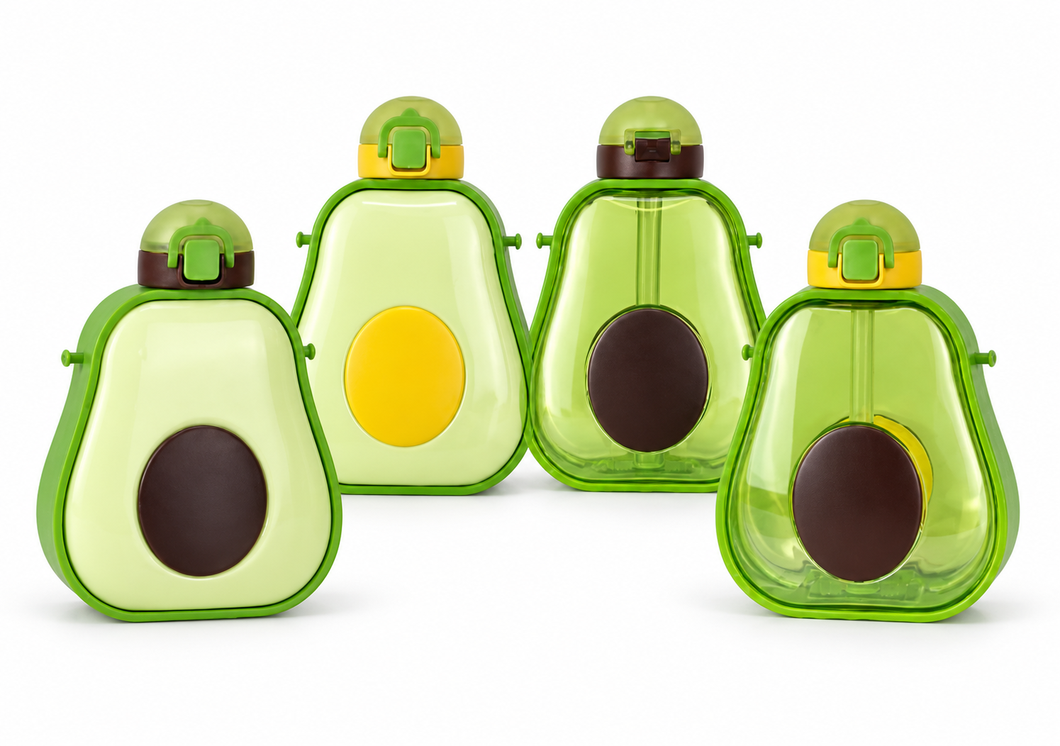 Bote para agua en forma de aguacate | Caja máster de 30 piezas surtidas
