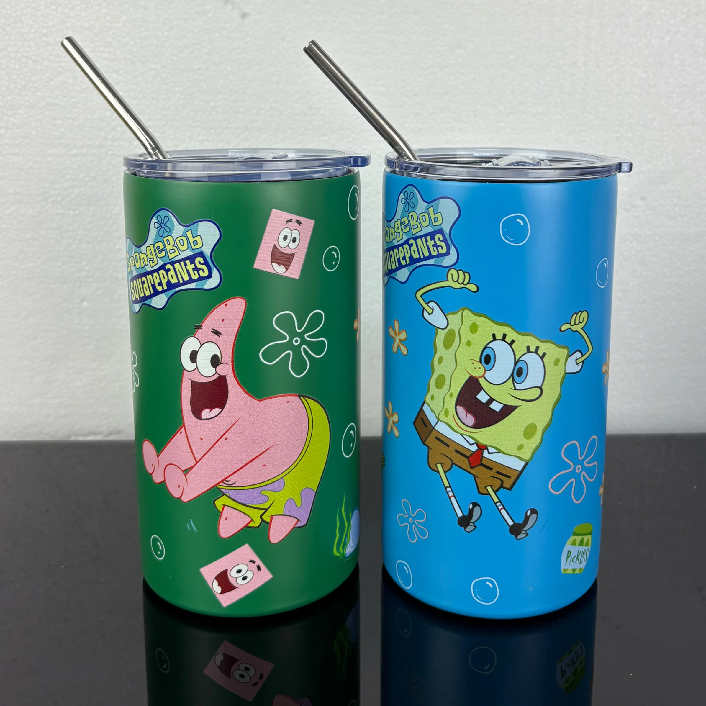Termo con popote Varios Personajes