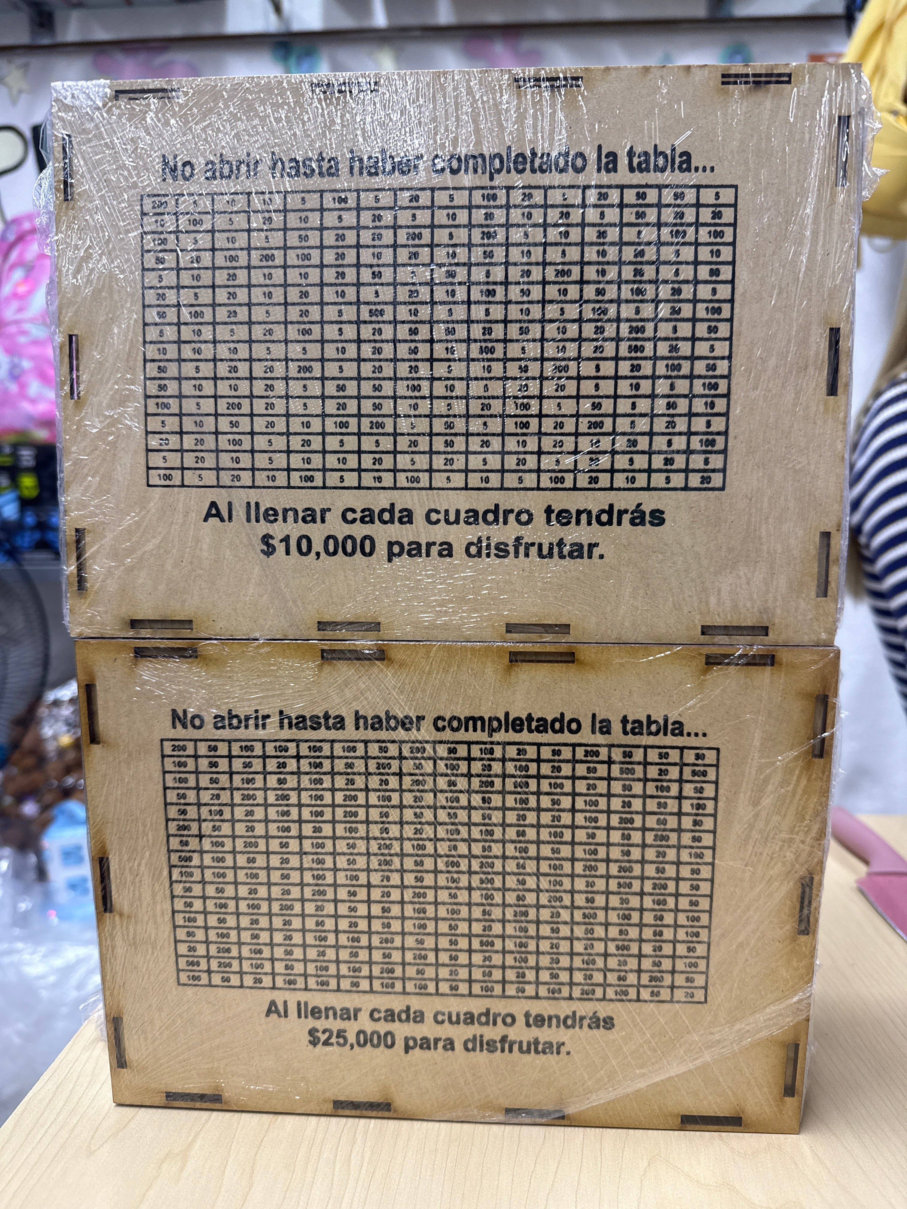 Alcancia de ahorro mdf