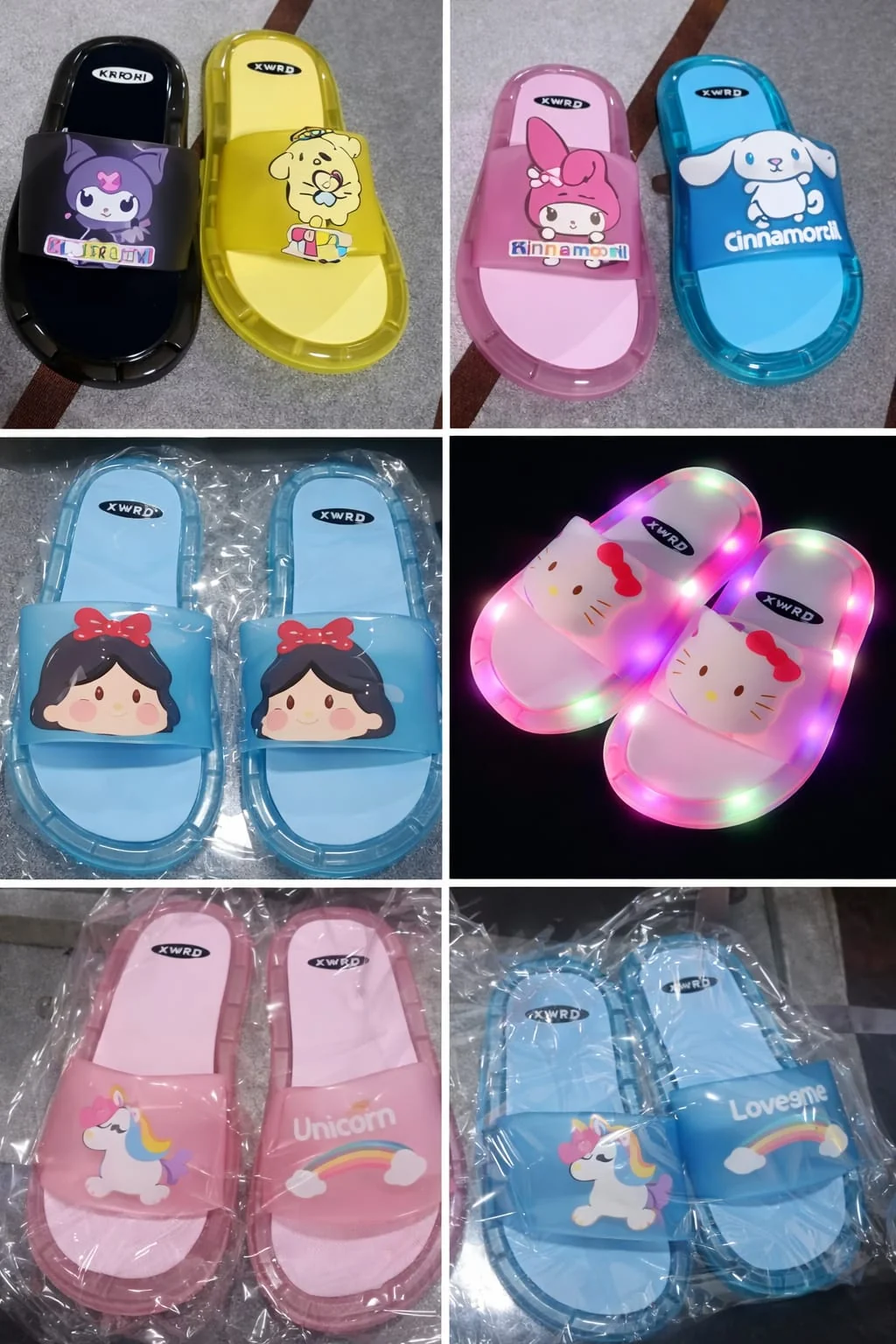 CAJA DE SANDALIAS CON LUZ TALLA 18 A 21 (100PAR)