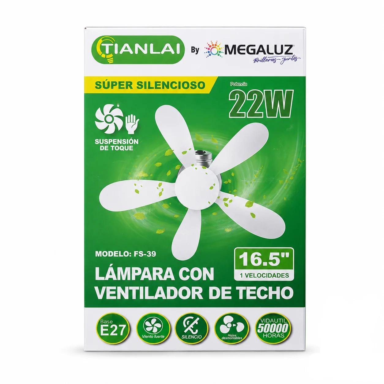 FOCO VENTILADOR DE TECHO 22W