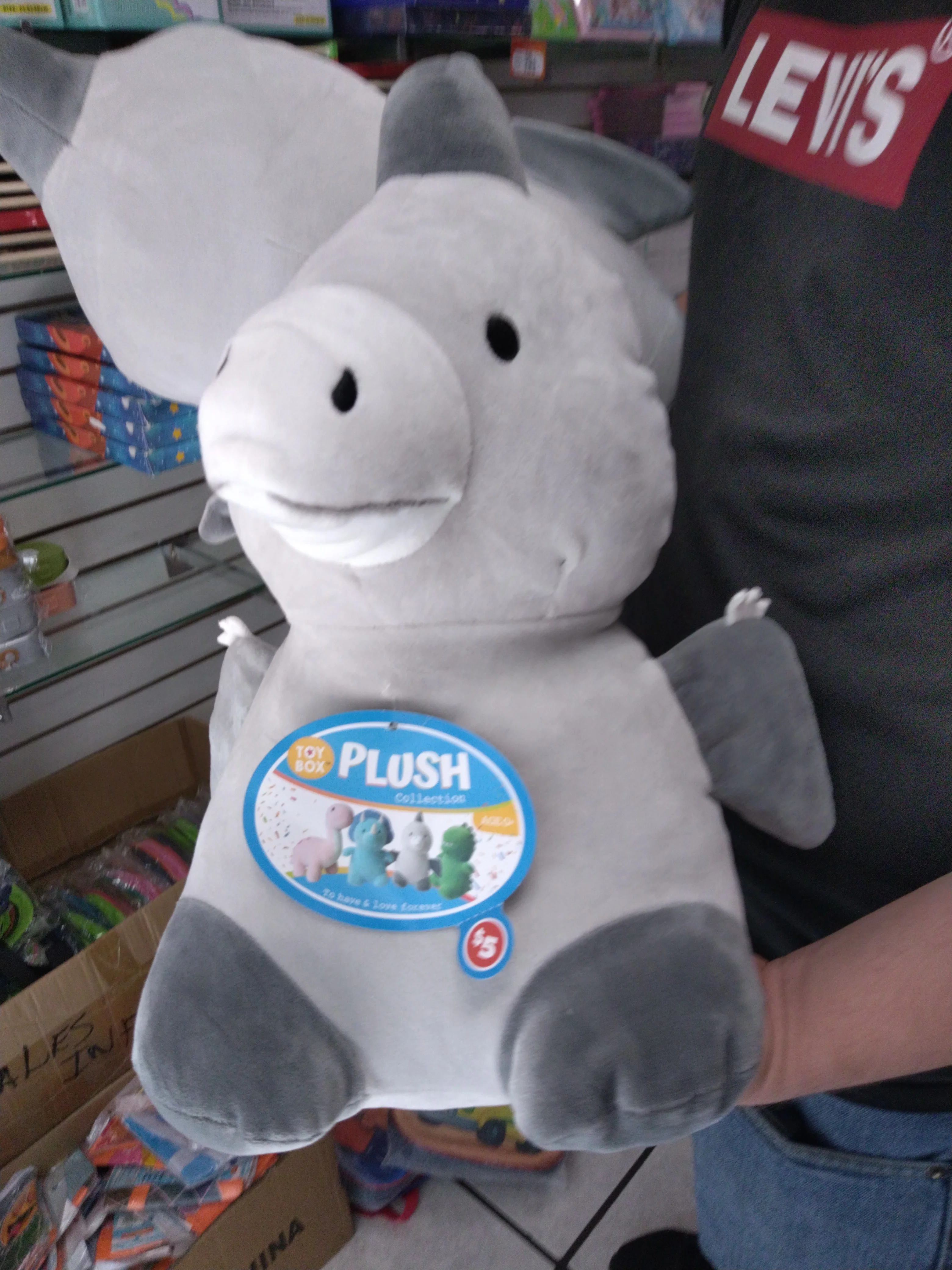 Peluches dinosaurios y oso grandes