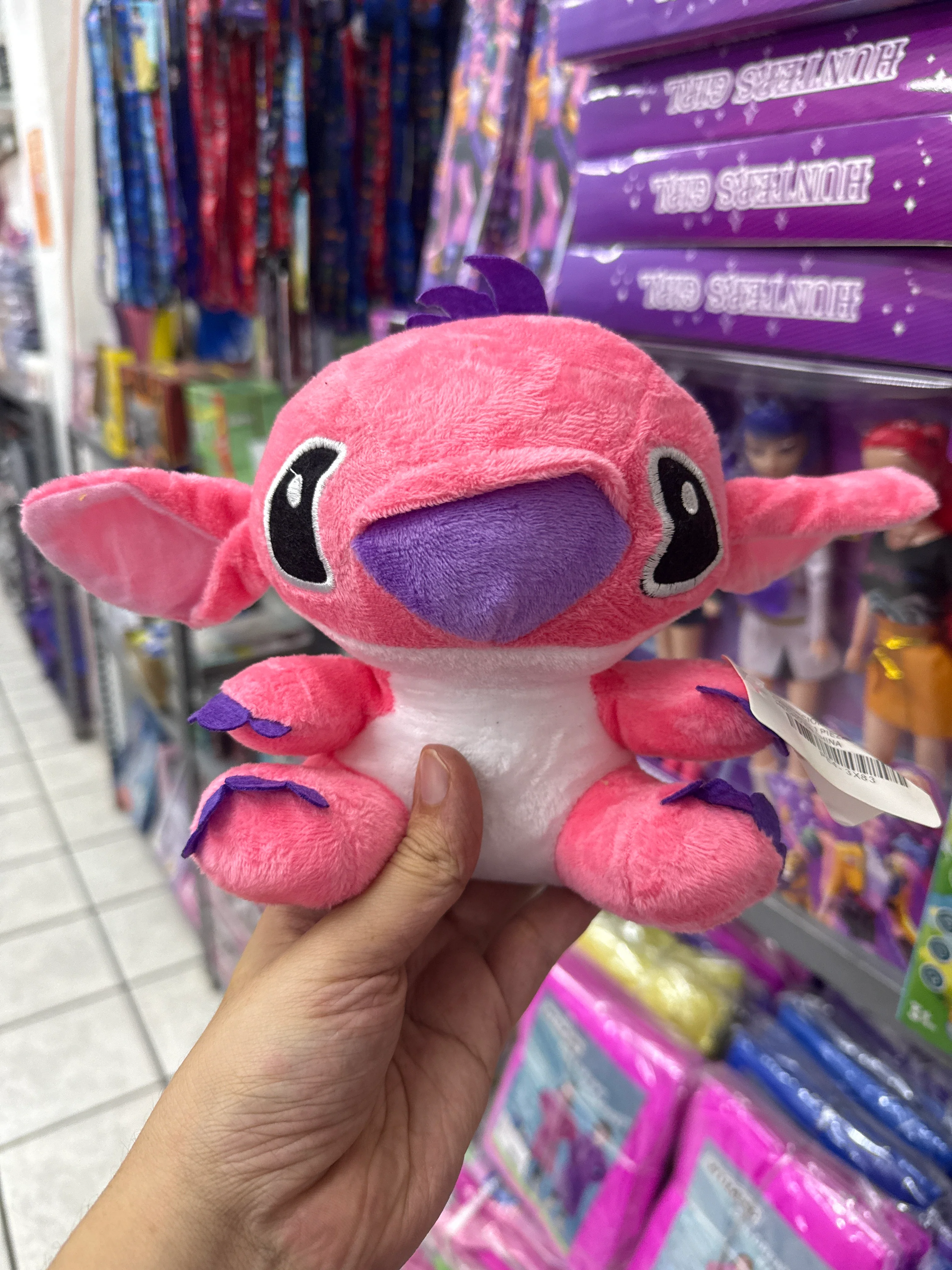 Peluche stitch azul y rosa