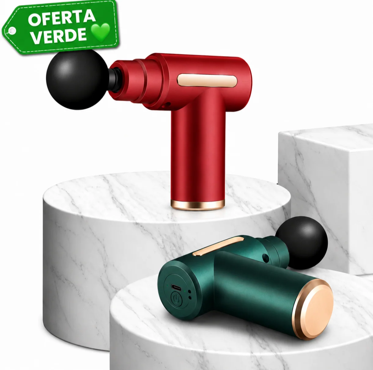 Pistola de masajes recargable