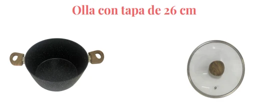 OLLA CON TAPA DE 26 CM