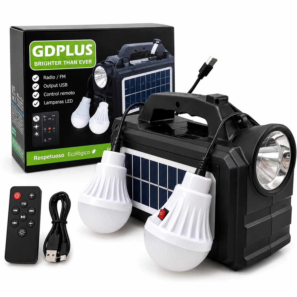 Lampara solar GD8077FM