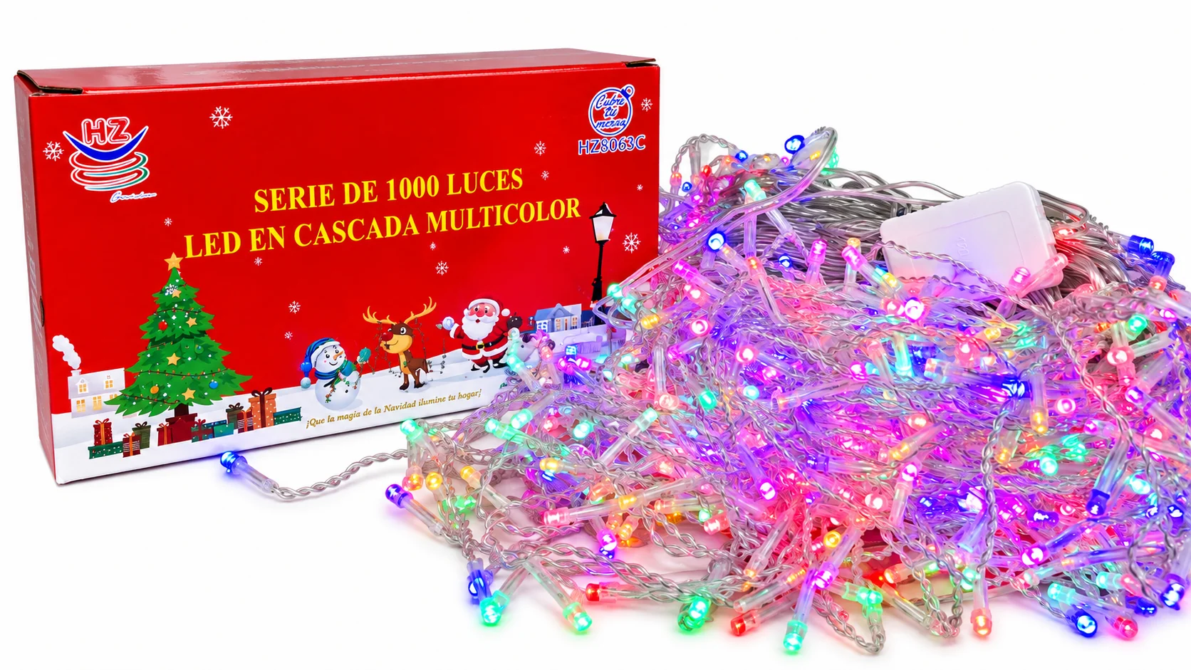 Luces navideñas colores 8063