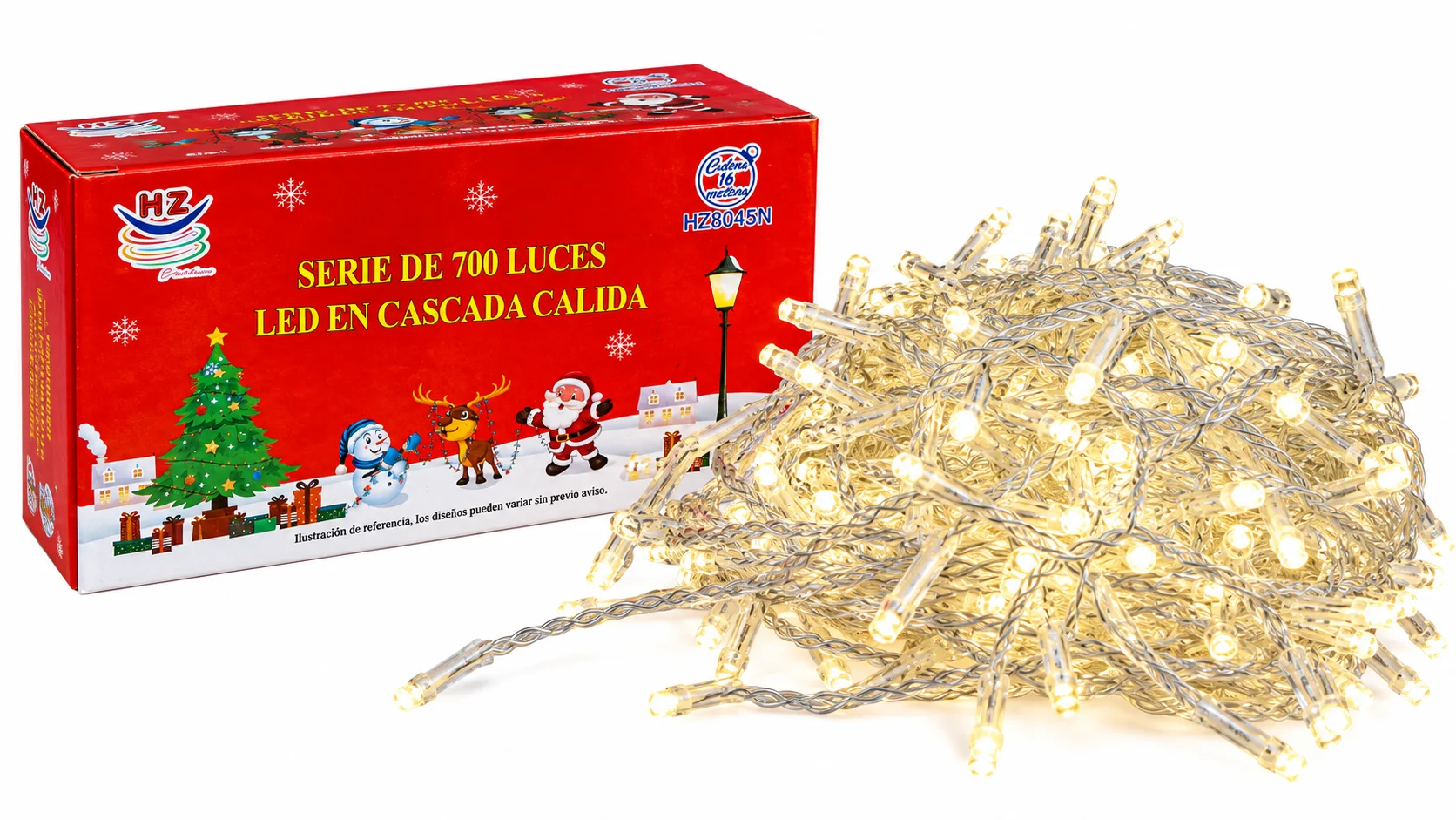 Luces navideñas cálida 8045